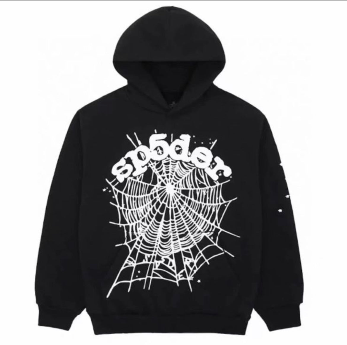 sp5der hoodie “black and white”